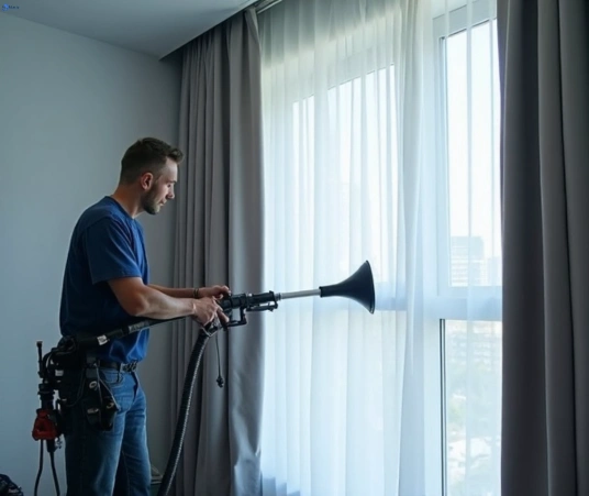 Professional curtain stain removal process equipment Matty Curtain Cleaning greenacre-nsw