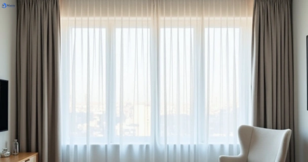 Freshly steam cleaned curtains in greenacre-nsw QLD